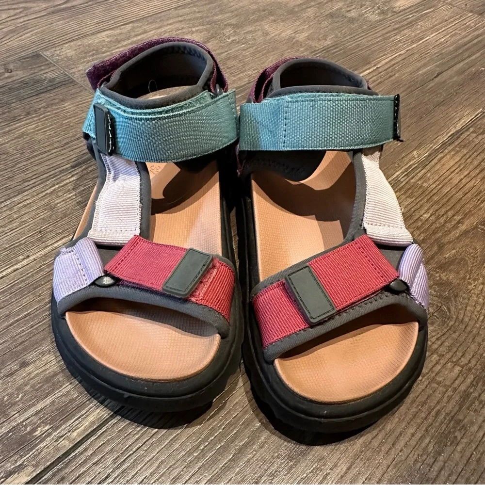 Zara Kids Color Block Velcro Sandals Size 32/US 7‎